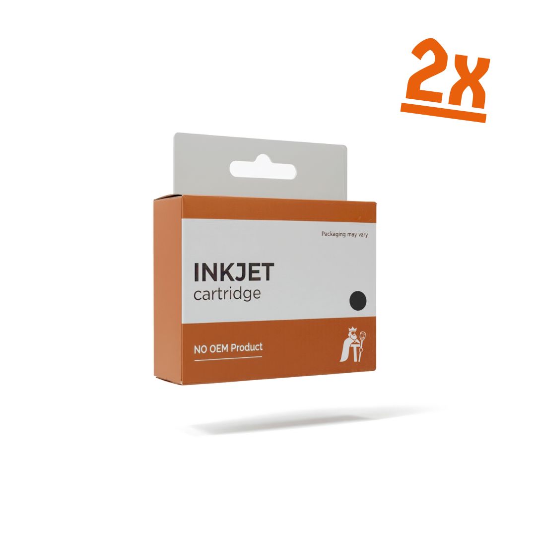 set 2x printercartridge voor HP 62XL Deskjet 5645 5540 5542 5544 5545 5548 5640 5642 564