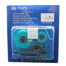 Brother TZE243 labeltape blauw op wit - Meerkleurig