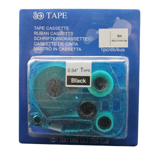 Brother TZE345 labeltape wit op zwart - Meerkleurig