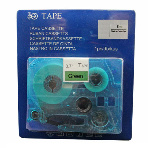 Brother TZE-751 labeltape zwart op groen - Meerkleurig