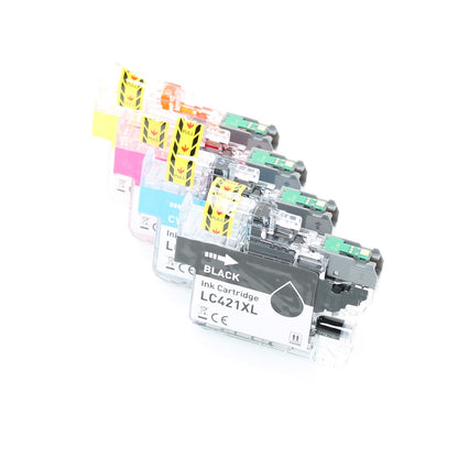 Brother LC421BK cartridge zwart - Huismerk Toner Koning - voor DCP-J1050, DCP-J1140, DCP-J1800, MFC-J1010