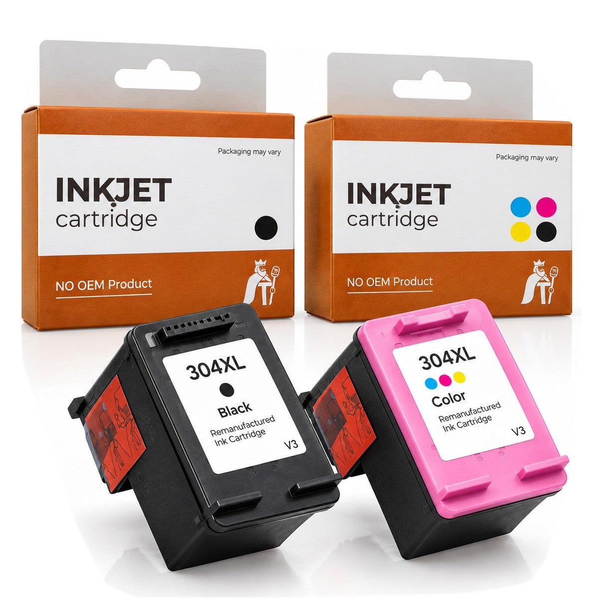 Huismerk HP 304XL Cartridge - Kleur - XL Capaciteit - set