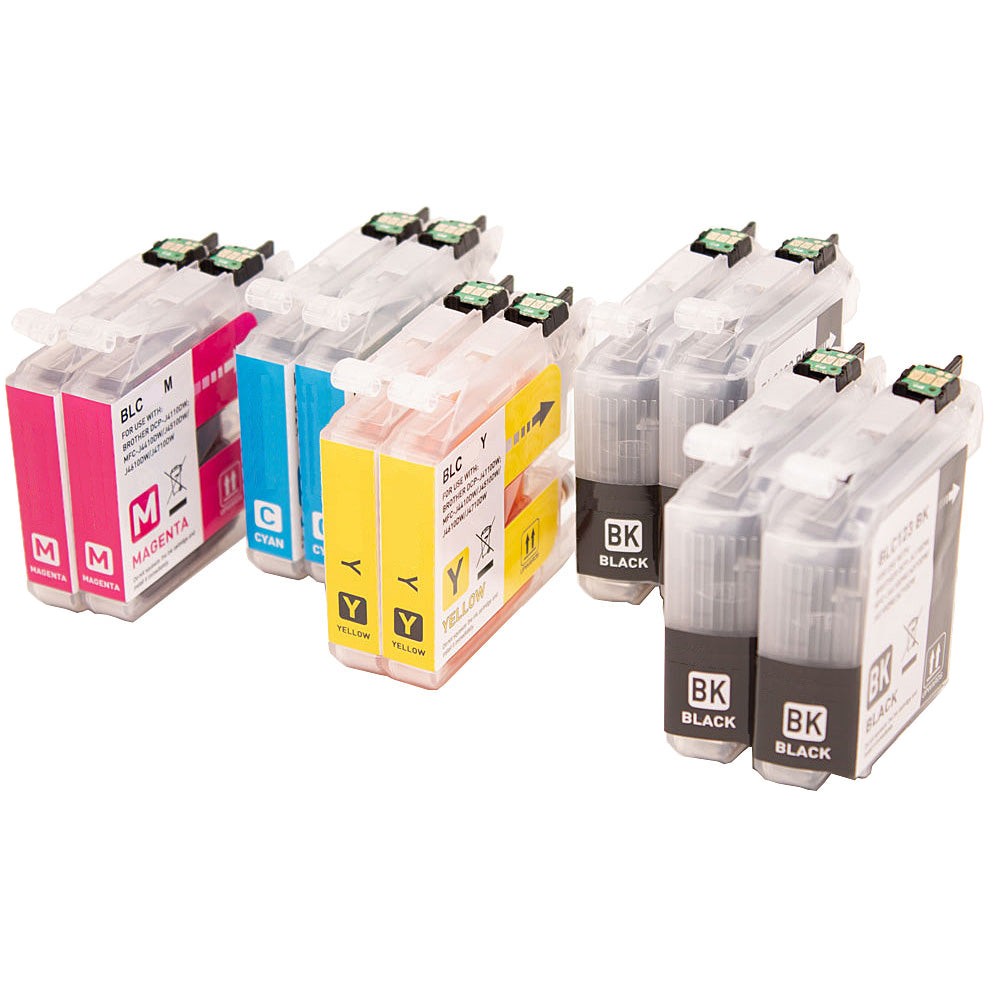 Brother LC125XL LC127XL cartridge set - XL 10-Pack Meerkleurig