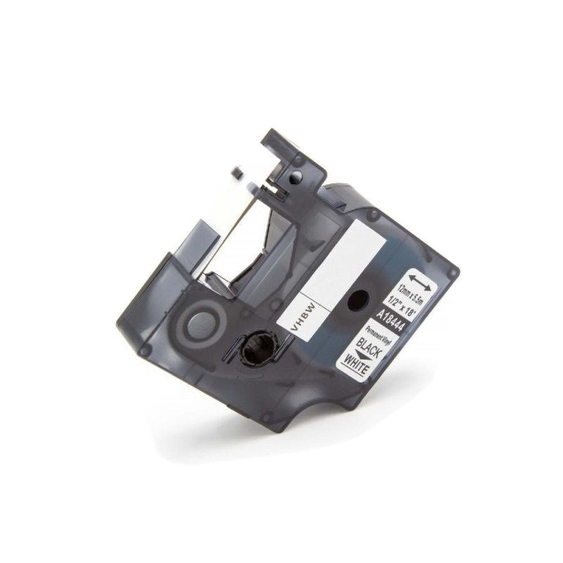 Dymo 18443 labeltape wit - Zwart