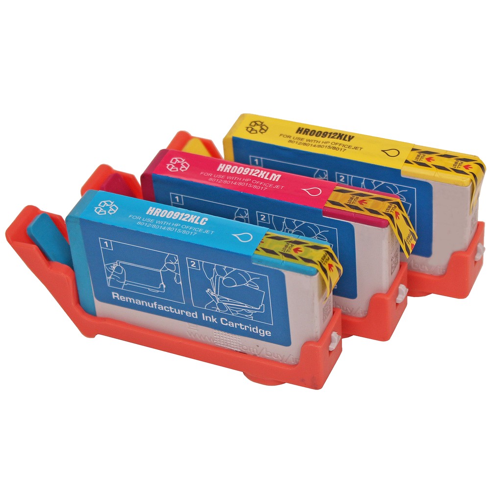 HP 912XL cartridge set - XL 3-Pack Meerkleurig