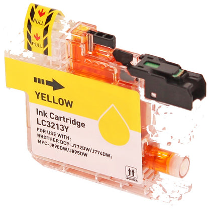 Brother LC3213XL cartridge - Geel