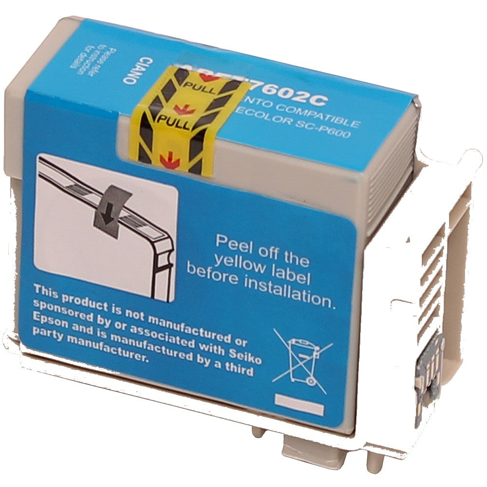 Epson T7602 cartridge cyaan - Cyaan