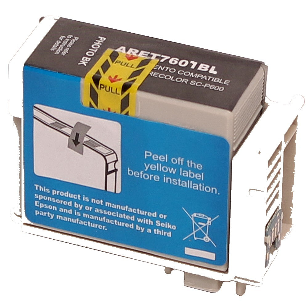 Epson T7607 cartridge zwart - Zwart