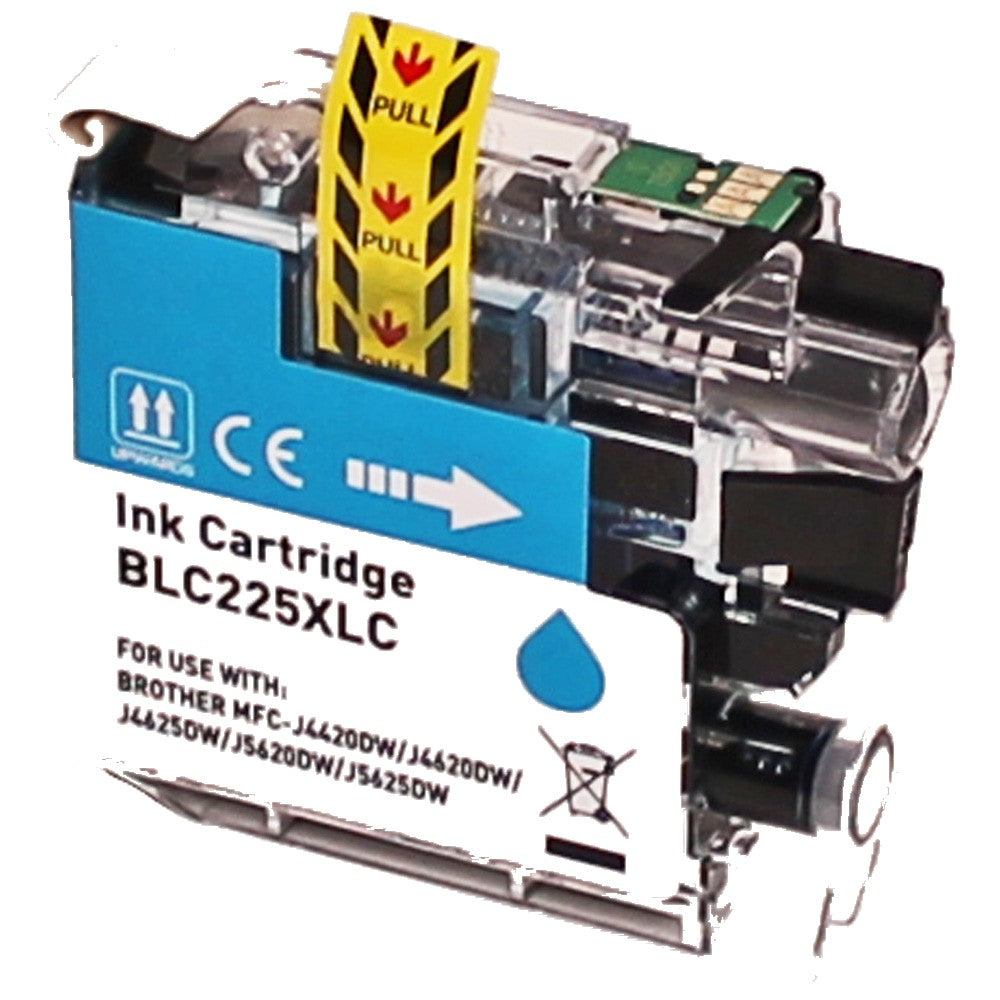 Brother LC225XL cartridge - XL 5-Pack Cyaan