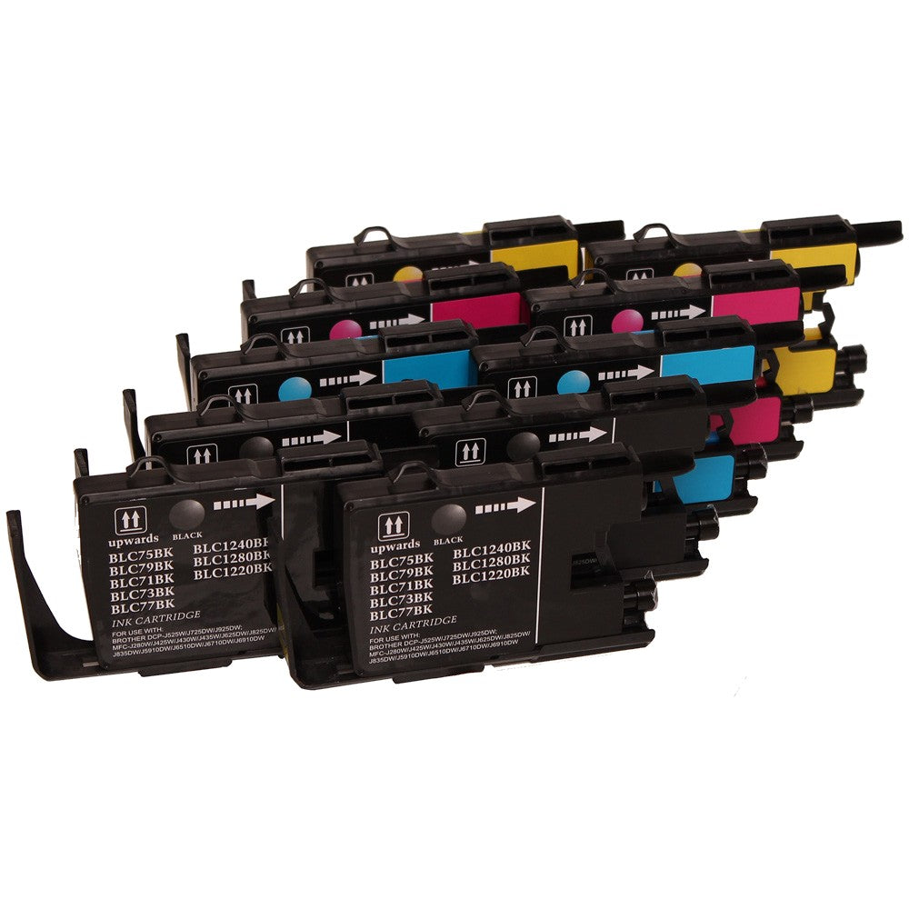 Brother LC1240 cartridge set - 10-Pack Meerkleurig