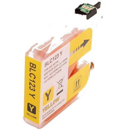 Brother LC123 cartridge - Geel